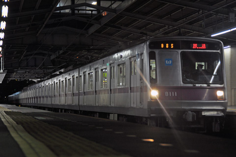 【メトロ】8000系8111F新木場CR入場