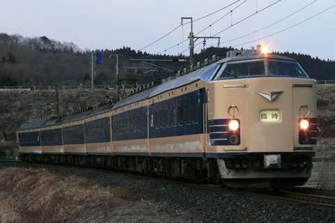 【JR東】583系秋田車東北線経由TDR臨