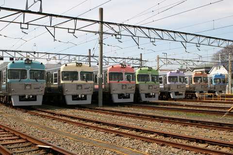 【京王】3000系7色並べて撮影会