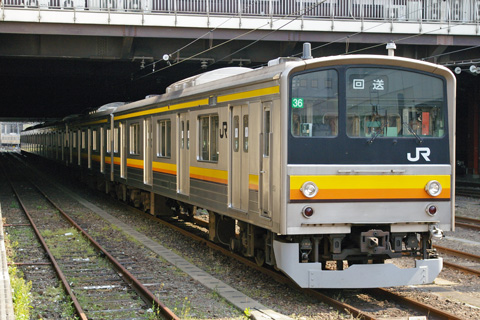 【JR東】205系ナハ36編成OM入場