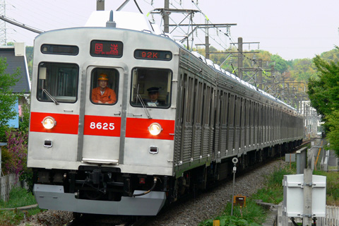 【東急】8500系8625F出場・試運転