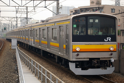 【JR東】205系ナハ36編成OM出場