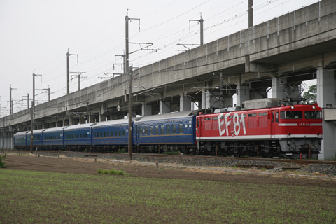 【JR東】EF81-95＋24系 乗務員訓練