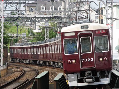 【阪急】7000系7022編成出場試運転