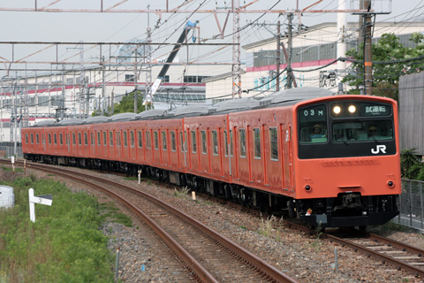 【JR西】201系KM215編成構内試運転