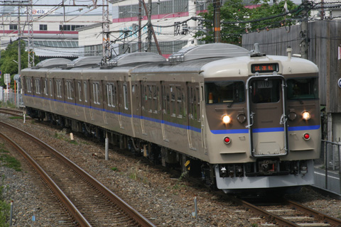 【JR西】115系オカA10編成構内試運転