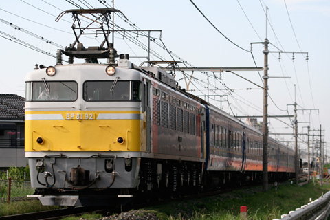 【JR東】EF81-92＋24系 乗務員訓練