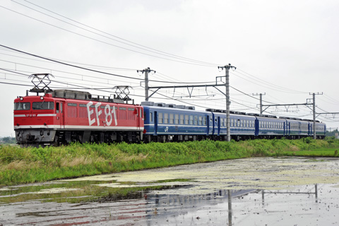【JR東】EF81-95牽引12系5両団臨