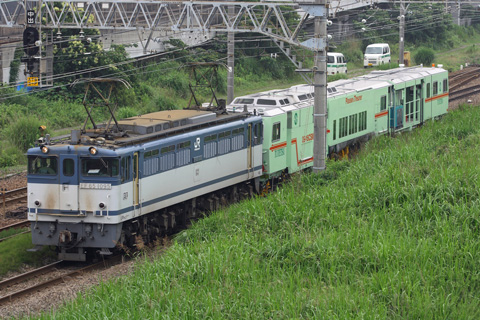 【JR貨】EF81-81も牽引マルタイ甲種