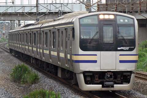 【JR東】E217系Y113編成TK入場