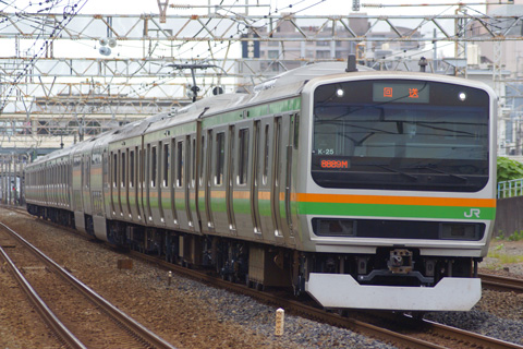 【JR東】E231系K25編成TK出場