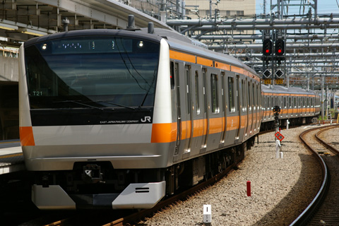 【JR東】E233系T21編成TK出場